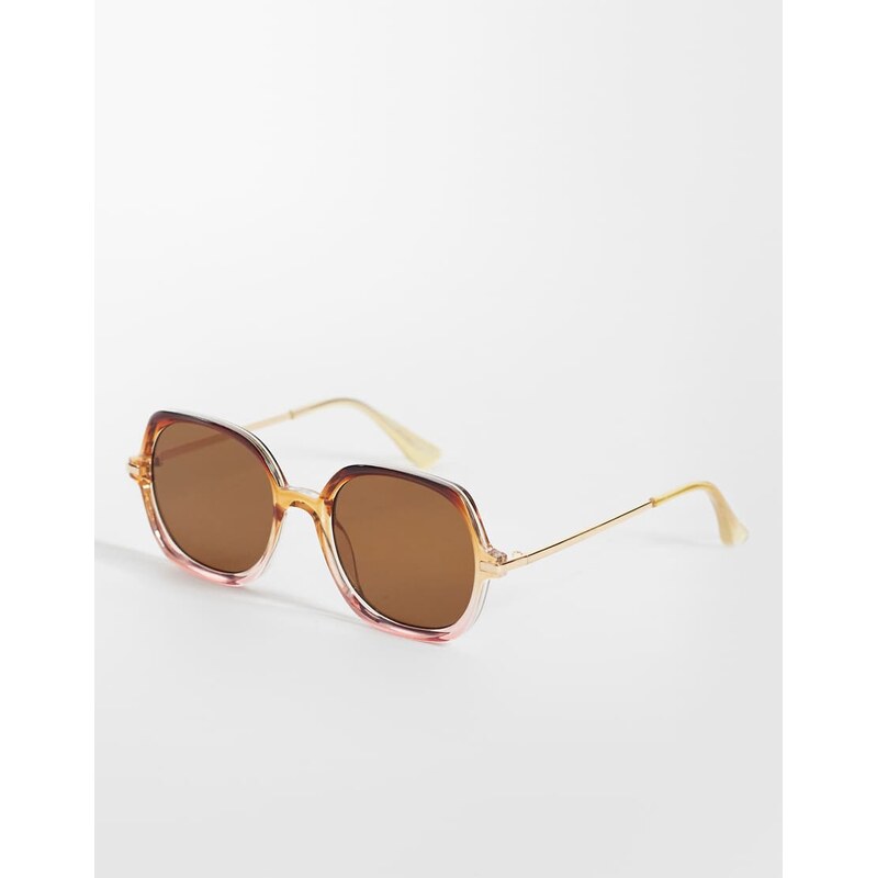 ALDO kylye oversized round sunglasses in beige-Neutral 115532041