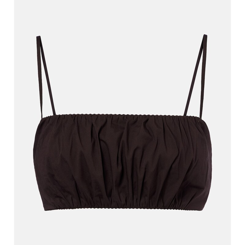 Staud Fiore cotton crop top