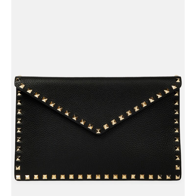 Valentino Garavani Rockstud leather clutch