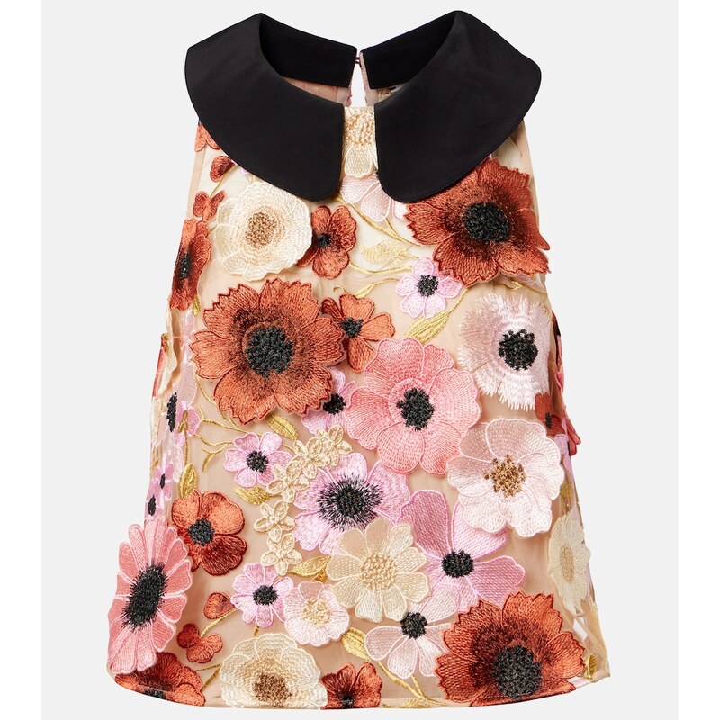 Dorothee Schumacher Blooming Meadow silk-trimmed top