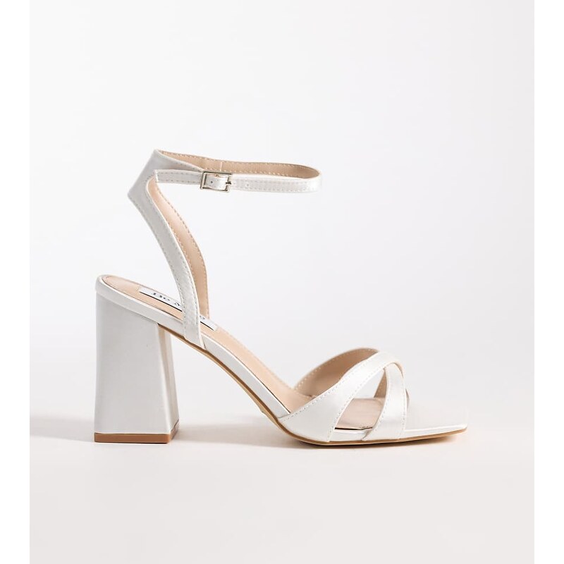Be Mine Wide Fit Be Mine Bridal Wide Fit Eshma block heeled sandals in 115535649