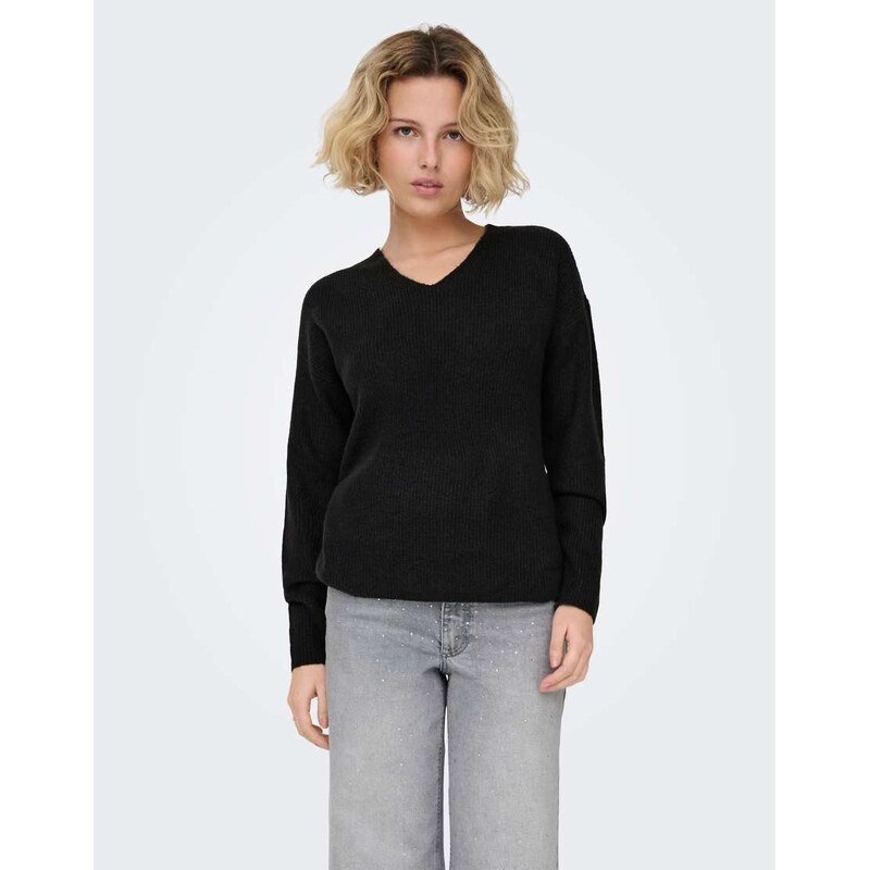ONLY Knitted pullover in black 1 115535739