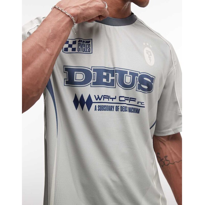 Deus Ex Machina Enduro Moto logo jersey in grey