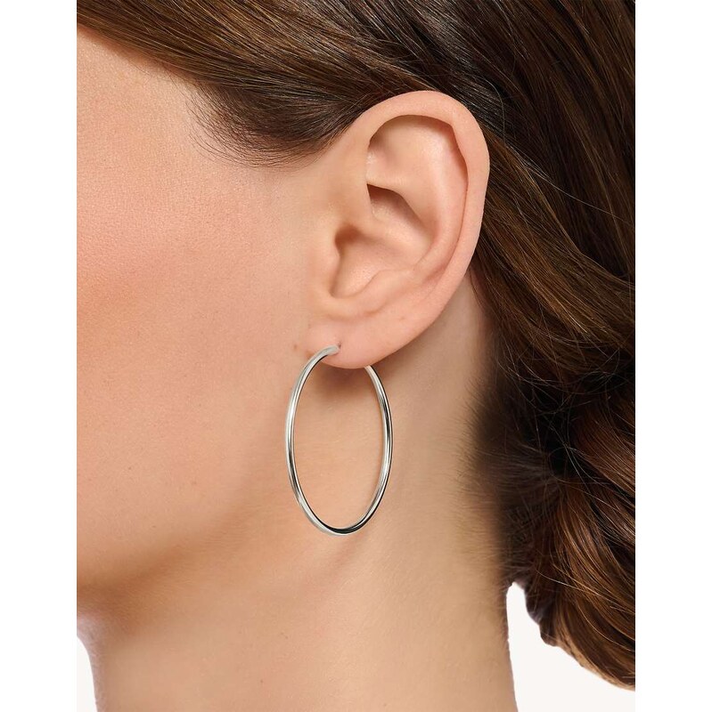 Thomas Sabo medium hoop earrings in sterling silver 115535698