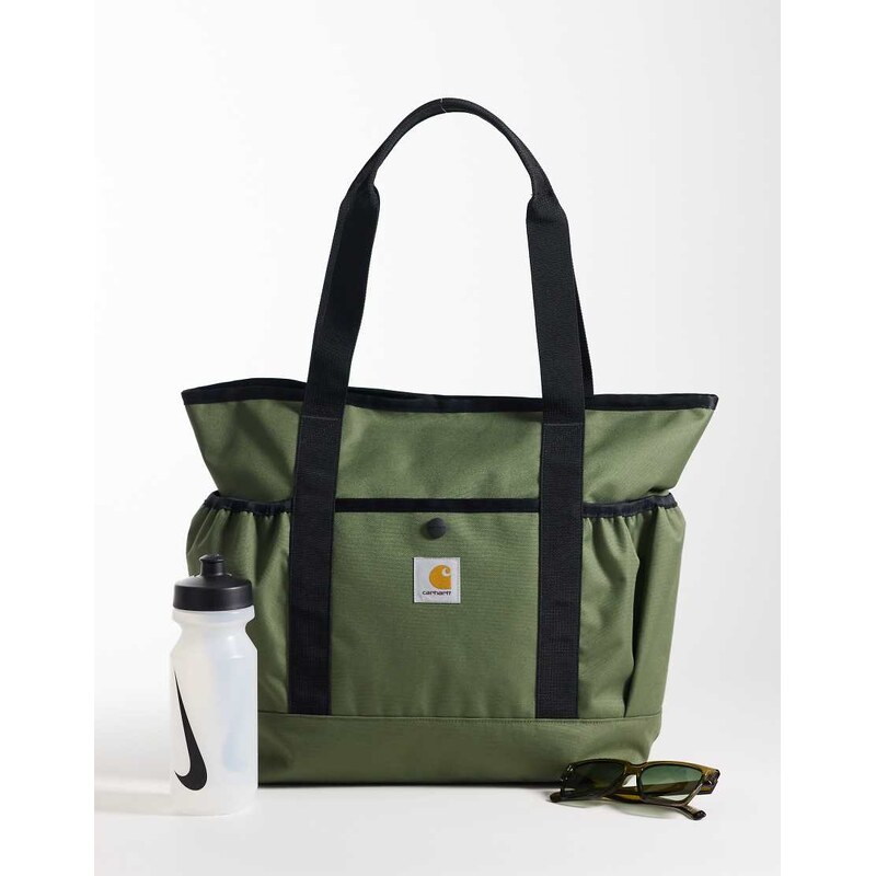 Carhartt WIP clapton tote bag in leaf khaki-Green
