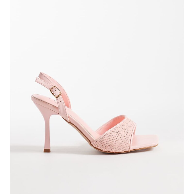 Simmi Wide Fit Simmi London Wide Fit Cindy heeled sandals with sequins 115678918