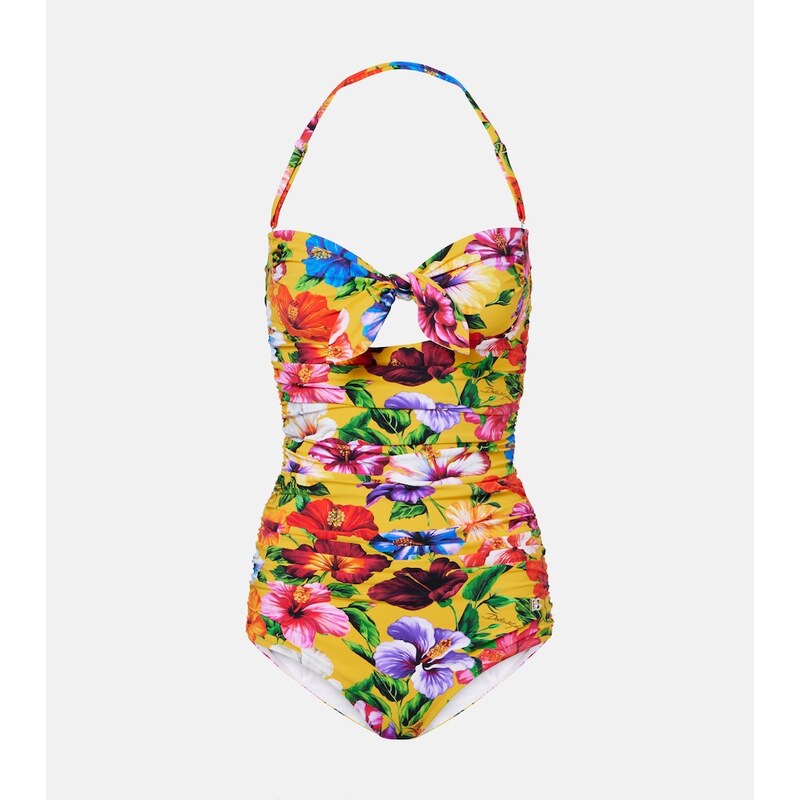 Dolce&Gabbana Floral cutout swimsuit