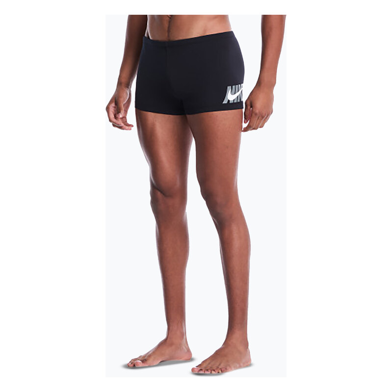 Pánské plavecké boxerky Nike Logo Graphic Square Leg black