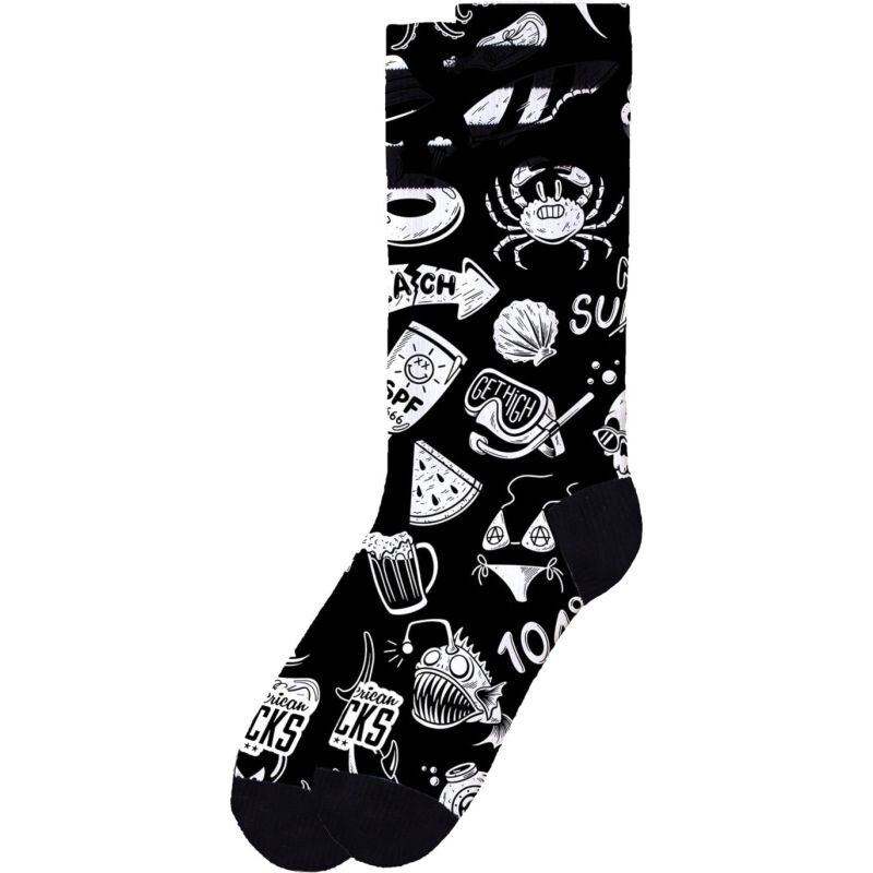 PONOŽKY AMERICAN SOCKS Hella Hot - černá -