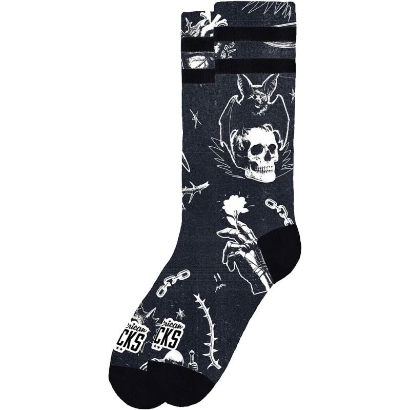PONOŽKY AMERICAN SOCKS Dark Fantasy - černá -