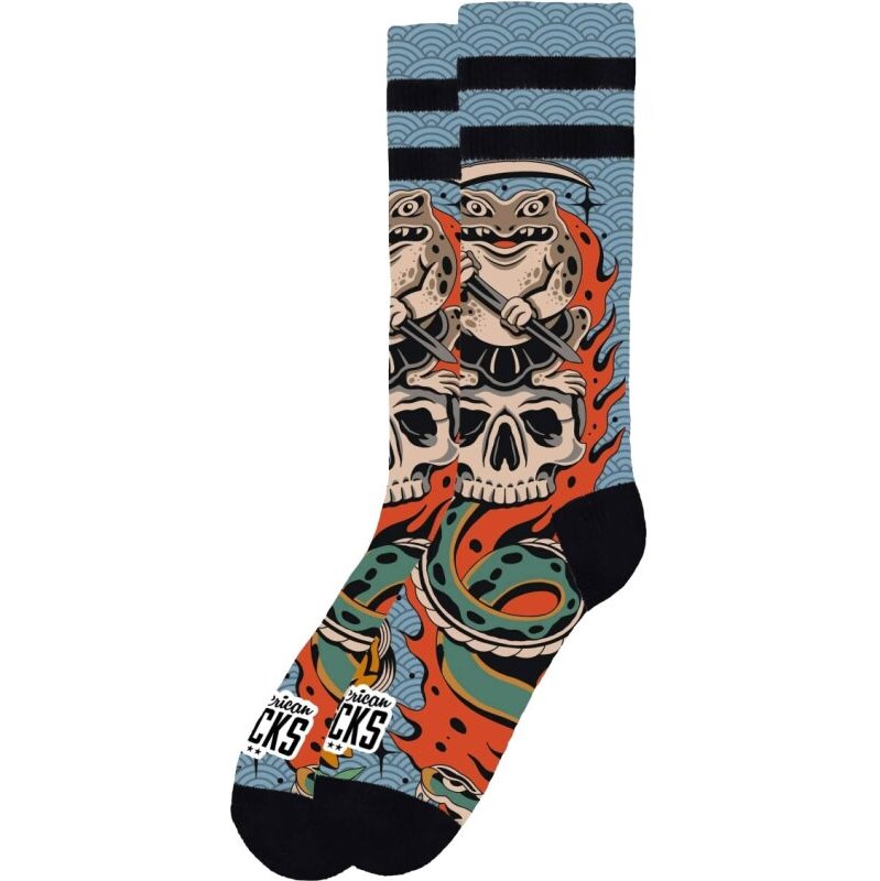 PONOŽKY AMERICAN SOCKS Kaeru - oranžová -