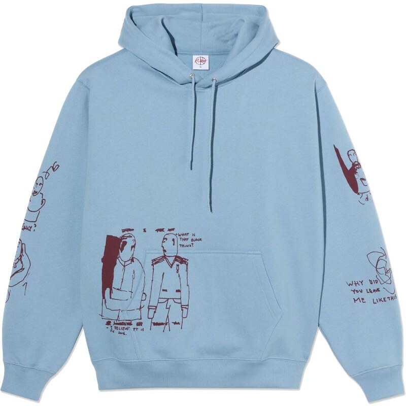 Polar MMIKINA POAR The End Dave Hoodie - modrá -