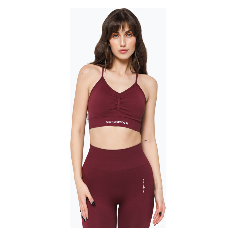 Tréninková podprsenka Carpatree Allure Seamless burgundy