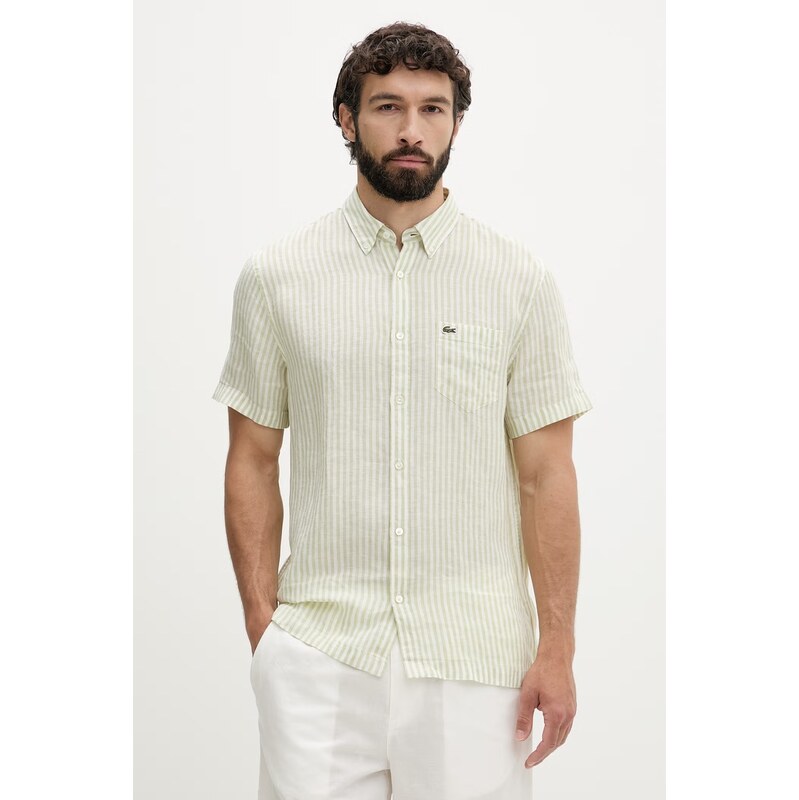 Lacoste košile pánská lněná