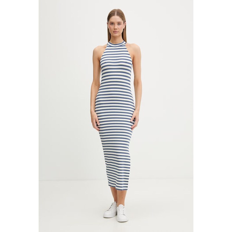 EA7 Emporio Armani šaty s viskózou 115539092