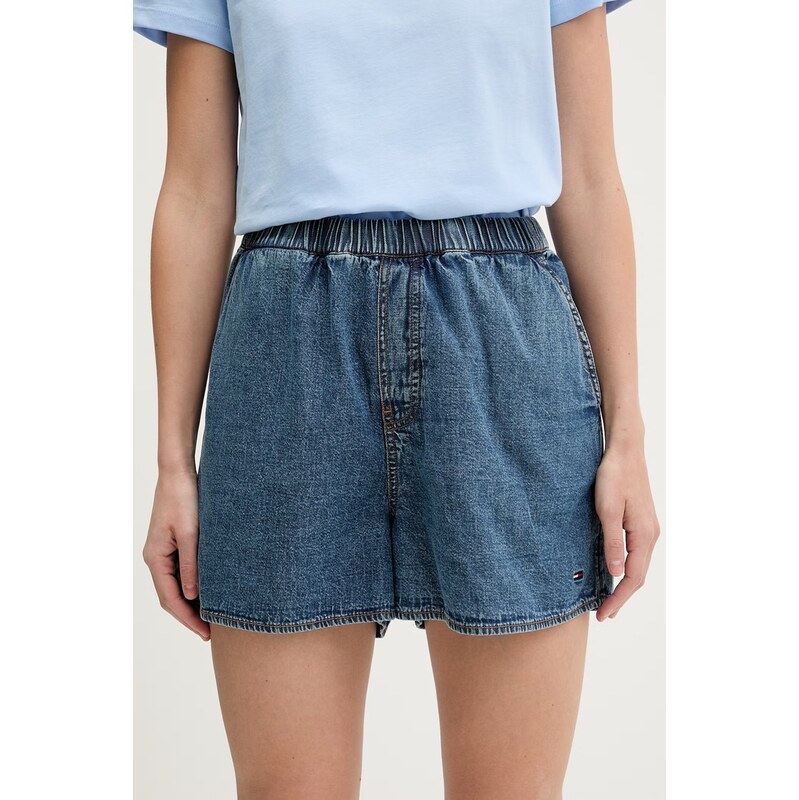 Tommy Jeans šortky dámské džínové 115539120