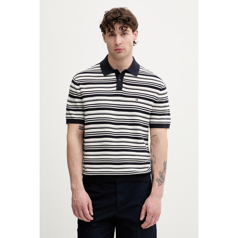 Tommy Hilfiger Svetrové polo pánské bavlněné