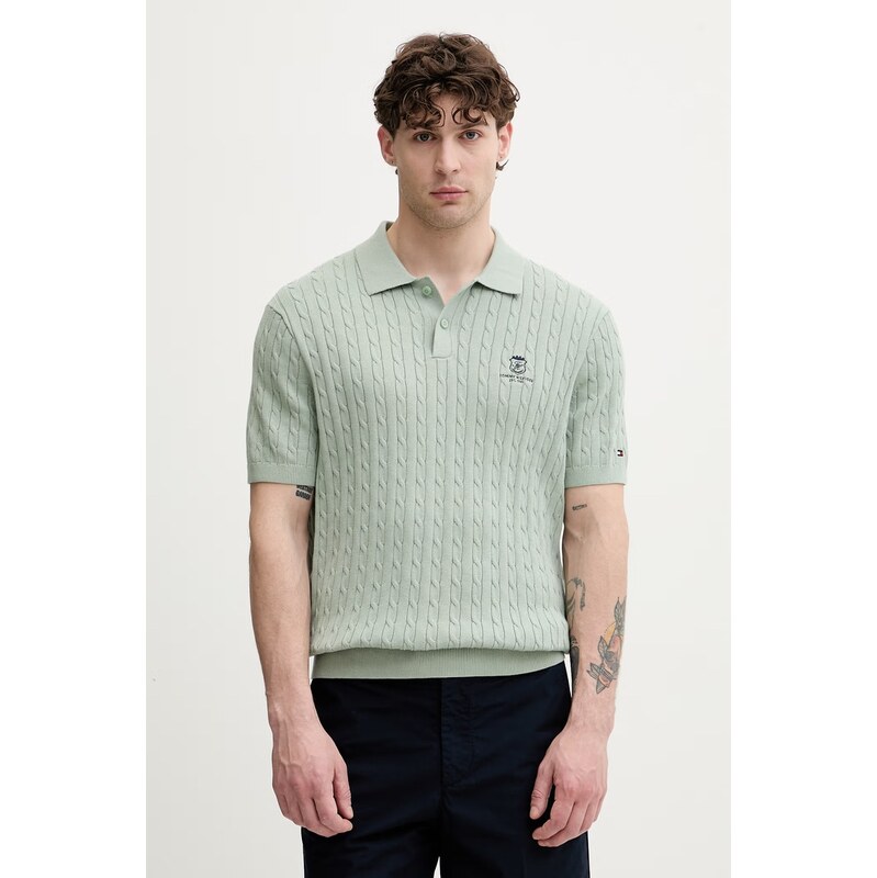Tommy Hilfiger svetrové polo pánské bavlněné