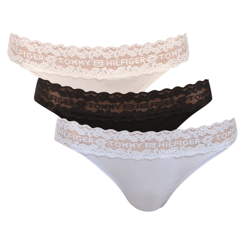 3PACK dámská tanga Tommy Hilfiger vícebarevná (UW0UW06337 0SO) 115538324