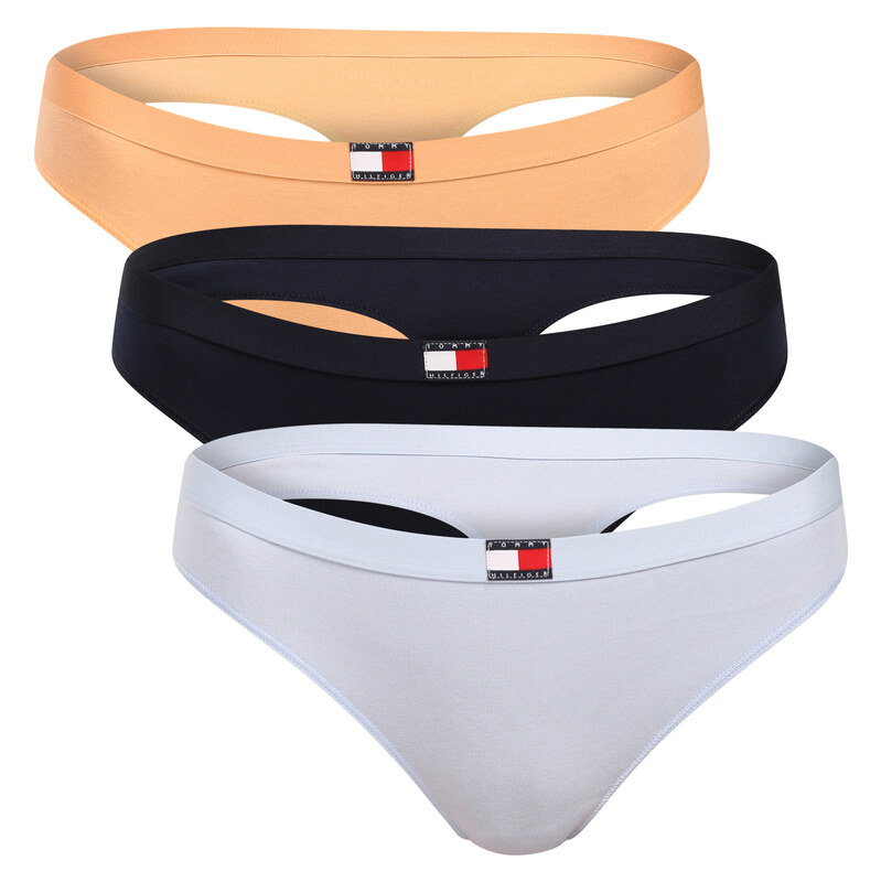3PACK dámská tanga Tommy Hilfiger vícebarevná (UW0UW06139 0VK) 115538325