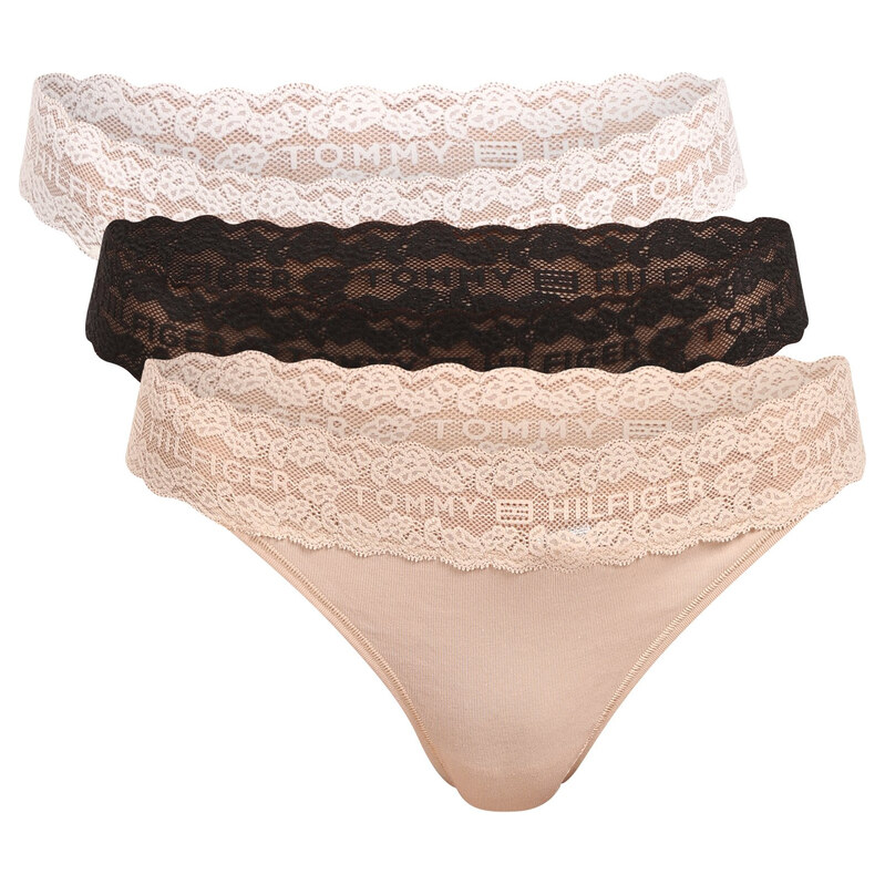 3PACK dámská tanga Tommy Hilfiger vícebarevná (UW0UW06337 0RS) 115538329