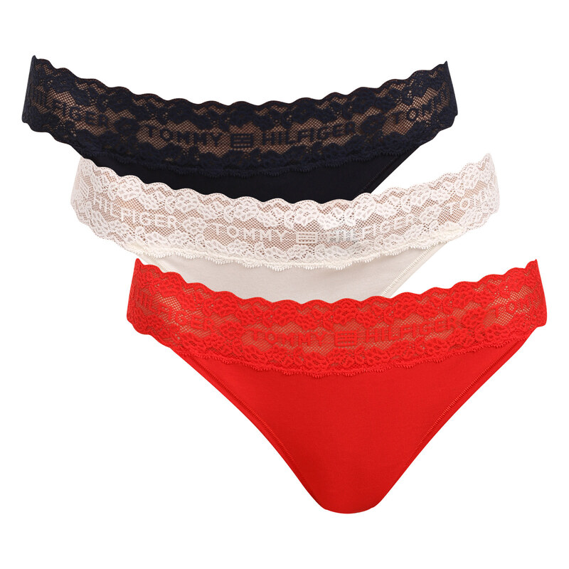 3PACK dámská tanga Tommy Hilfiger vícebarevná (UW0UW06337 0WE) 115538330
