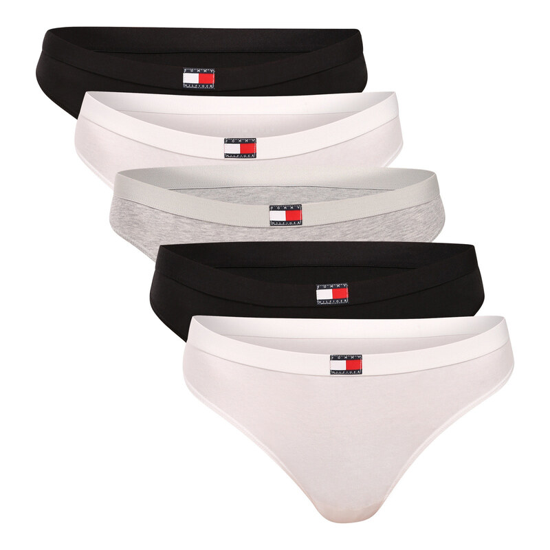 5PACK dámská tanga Tommy Hilfiger vícebarevná (UW0UW05642 0UB)