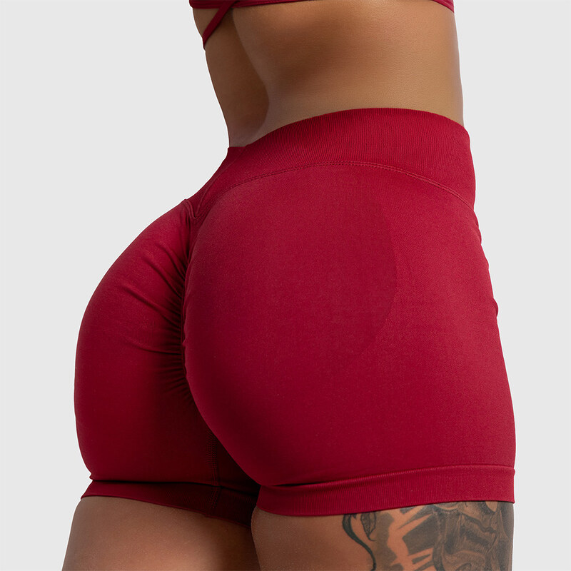 Sportovní kraťasy Iron Aesthetics Shape, bordové
