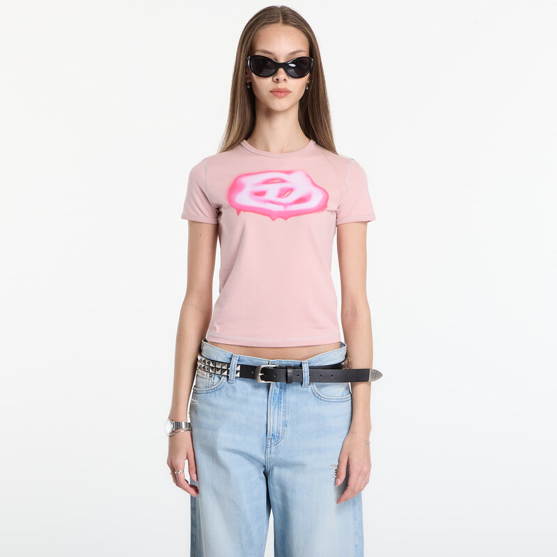 Tričko Diesel T-Uncuties-Long-S3 T-Shirt Pale Mauve XS 115547510