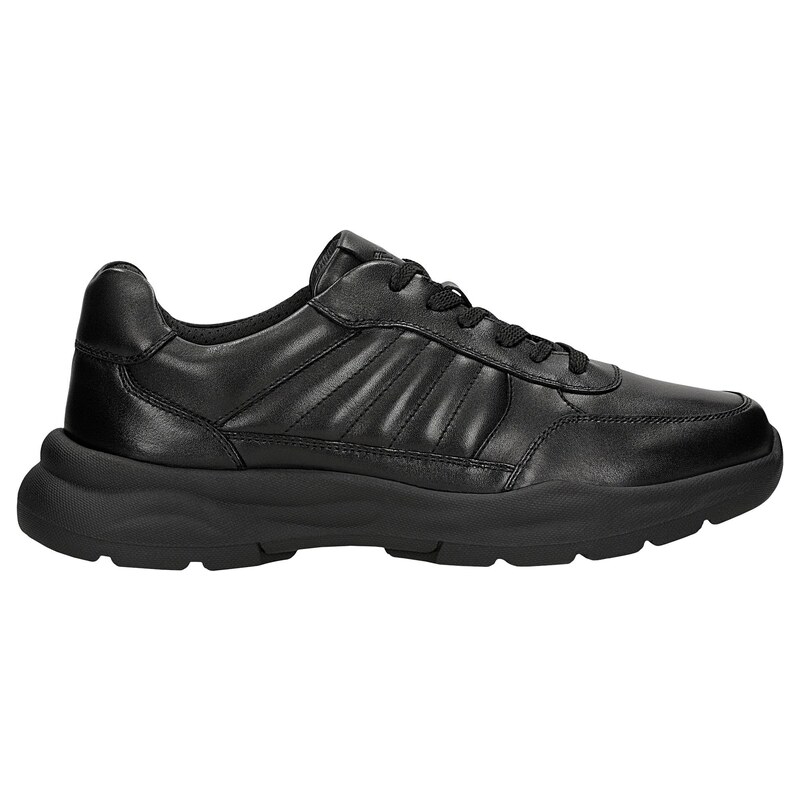 Wojas Černé Pánské Sneakery Z Lícové Kůže