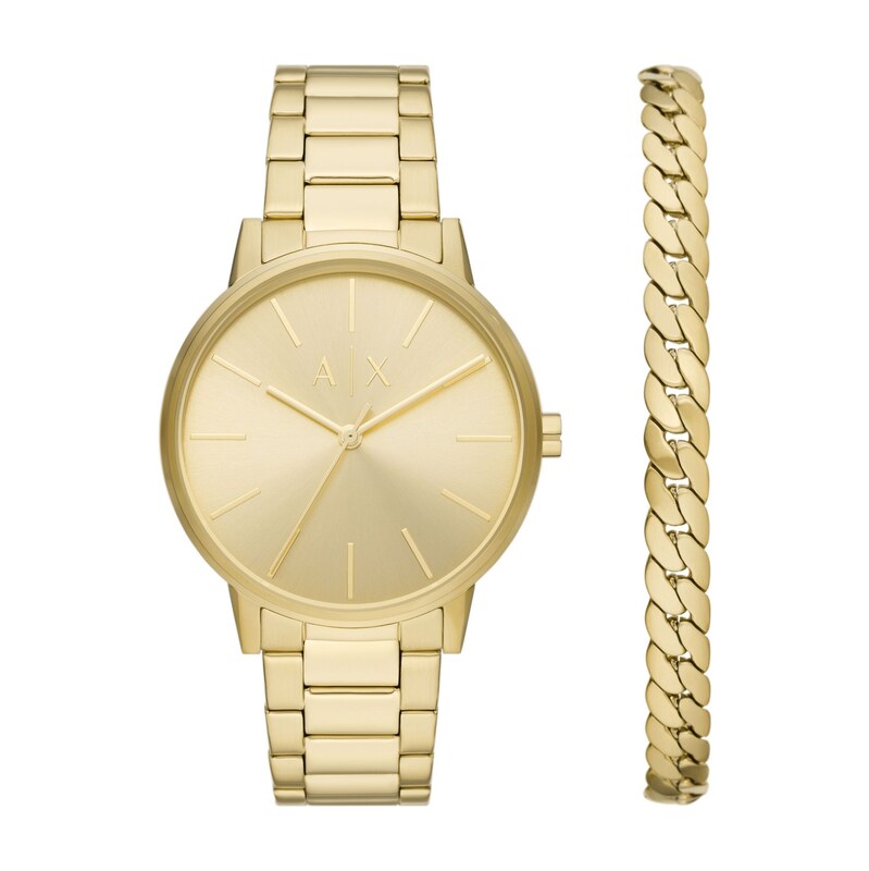 Armani Exchange Cayde pánská dárková sada hodinek a náramku AX7144SET 115540555