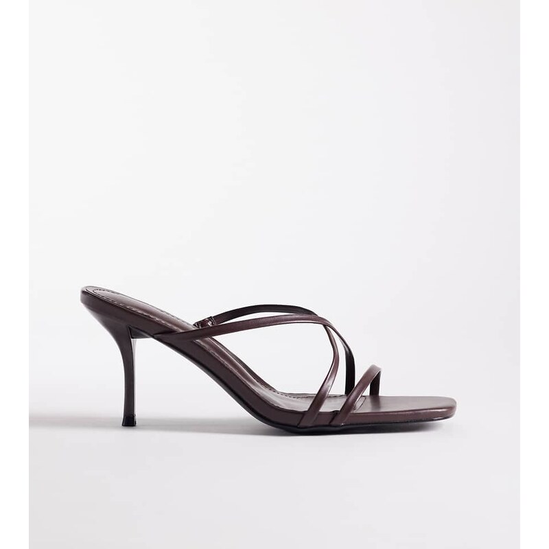 Simmi Wide Fit Simmi London Wide Fit Eleanor strappy heeled mule 115634244