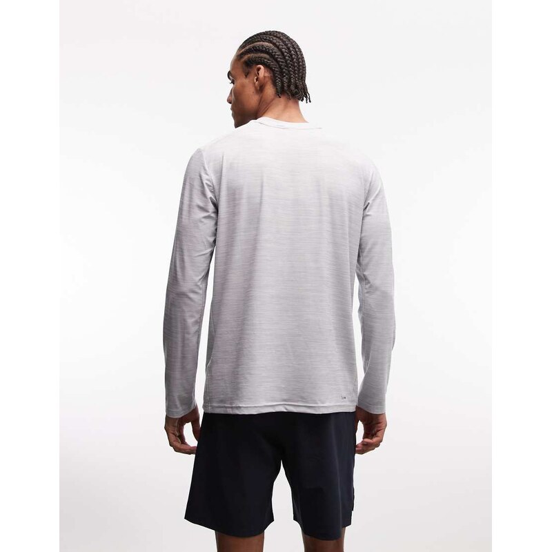 adidas performance adidas Training base layer long sleeve top in white