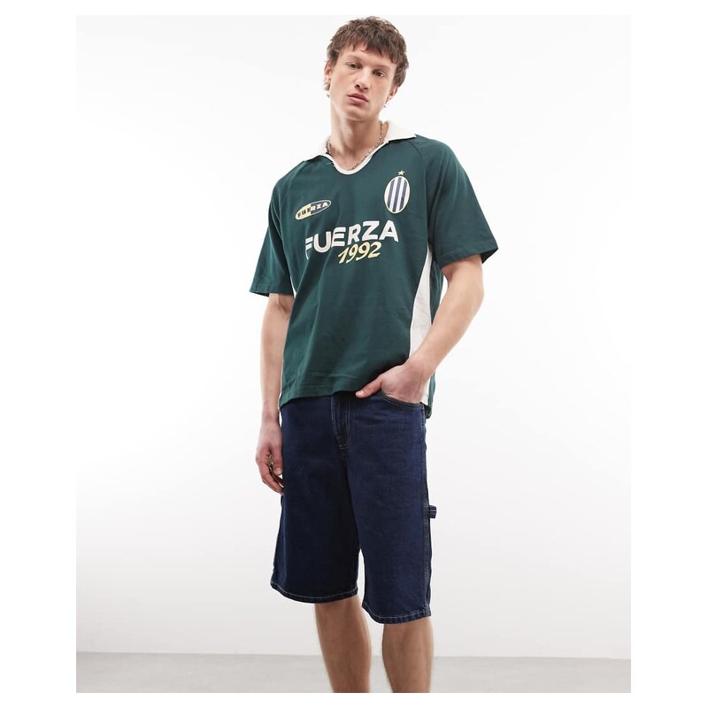 Dickies 1993 11" carpenter jean shorts in dark indigo-Blue