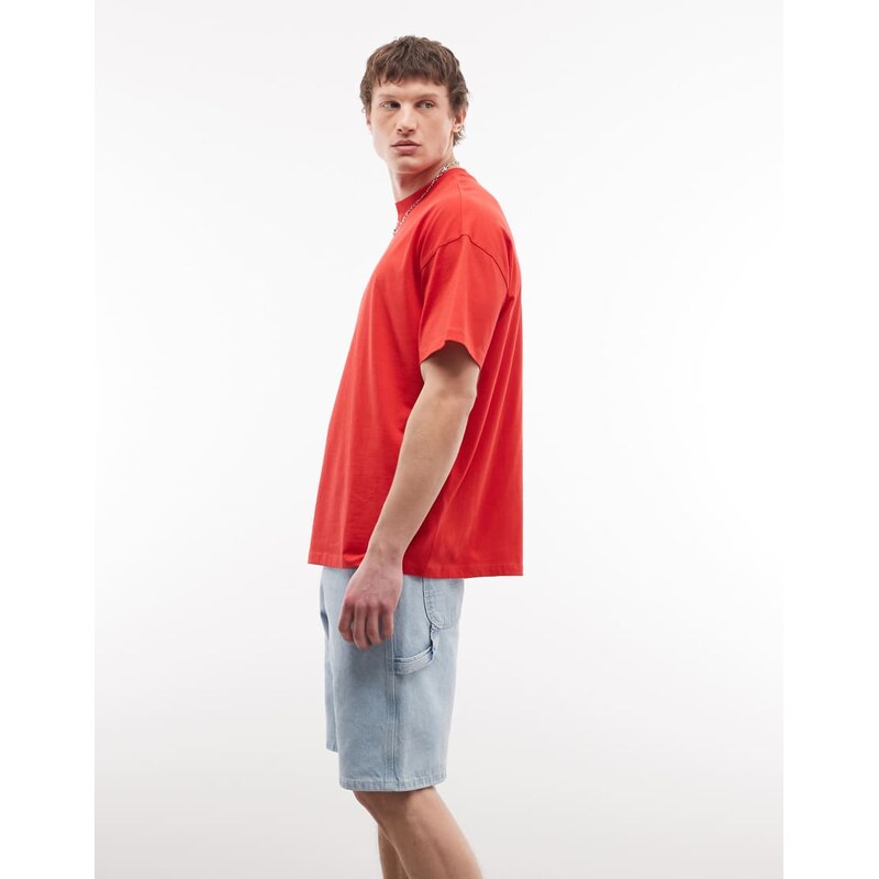 Dickies 1993 11" carpenter jean shorts in light blue