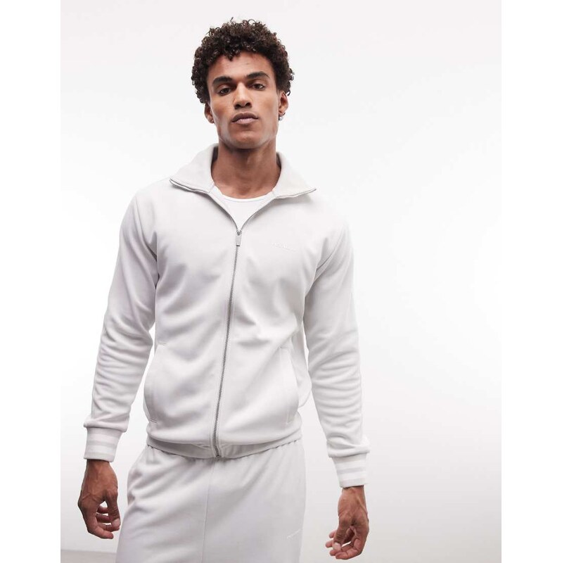 Pegador viro regular track jacket co-ord in fog grey