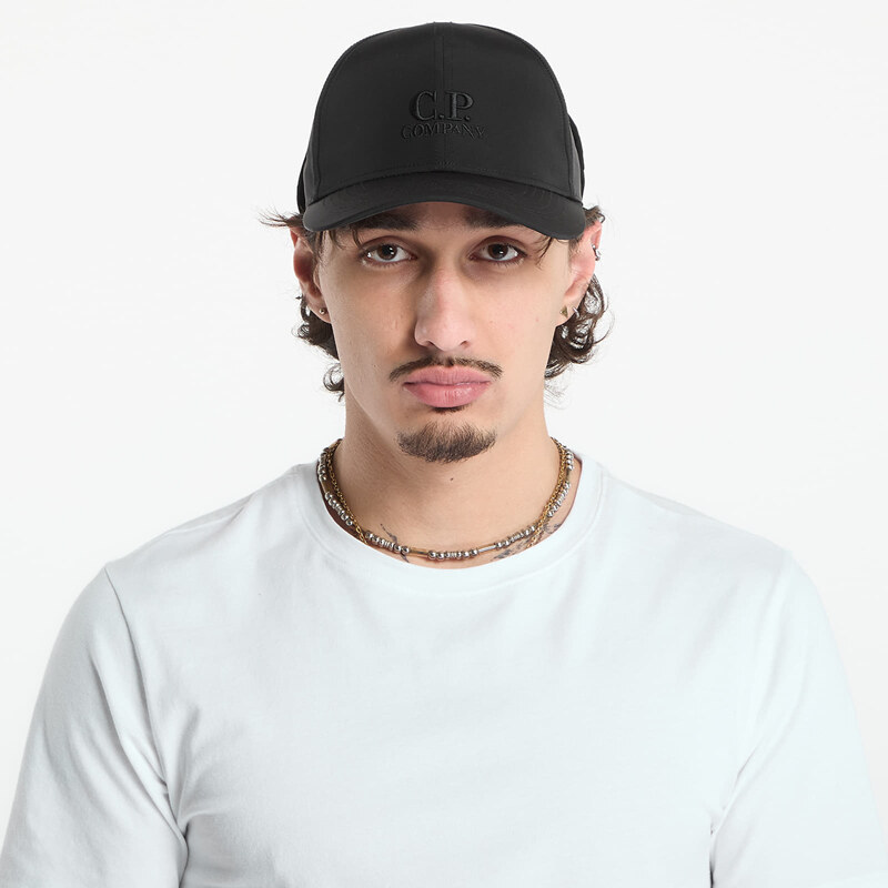 Kšiltovka C.P. Company Baseball Cap Black XL