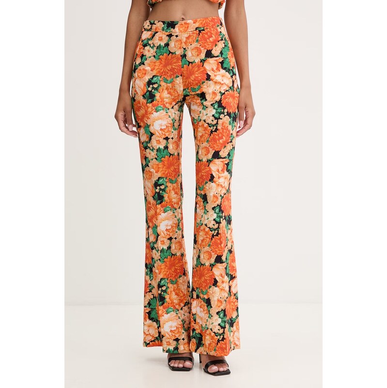 Pinko kalhoty flare dámské s viskózou 115585736