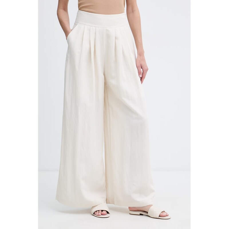 Sisley kalhoty culottes dámské s viskózou