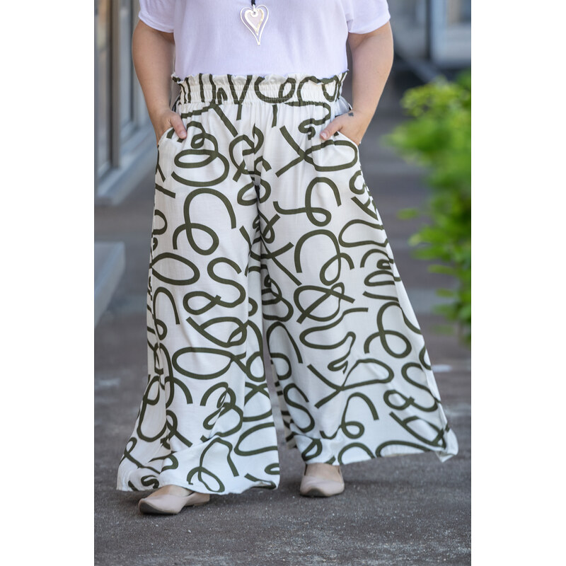 FOSSA Kalhotová sukně MEDUZA Barva: Khaki písmo, Velikost: UNI: