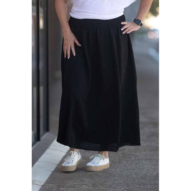 Italy fashion Vzdušná sukně DROP Barva: Černá, Velikost: UNI: L-3XL 115543301