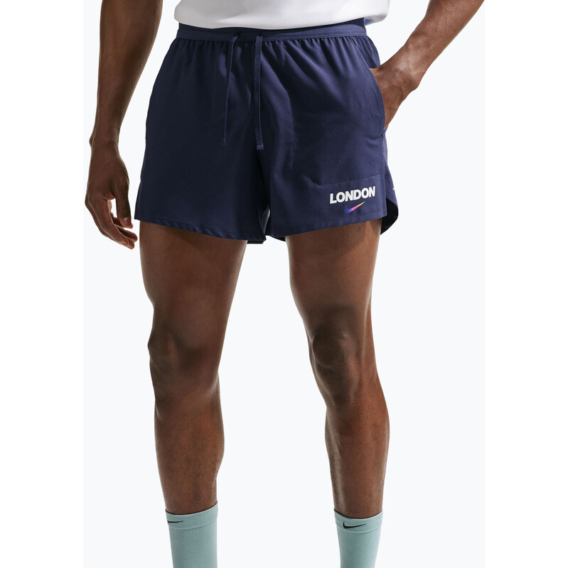 Pánské běžecké šortky Nike Stride Dri-Fit Brief Lined 5 midnight