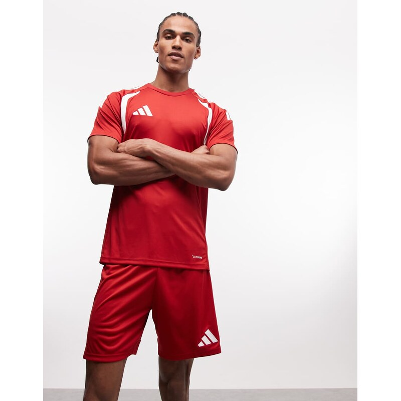adidas performance adidas Football Tiro 26 shorts in red-White
