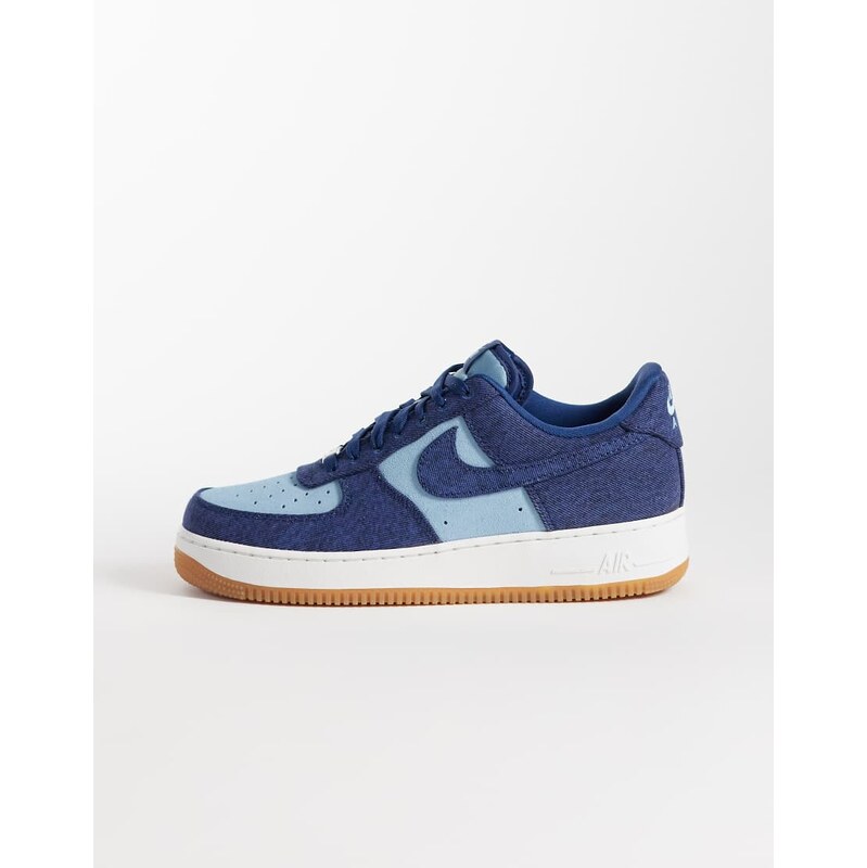 Nike Air Force 107 LV8 trainers in blue denim