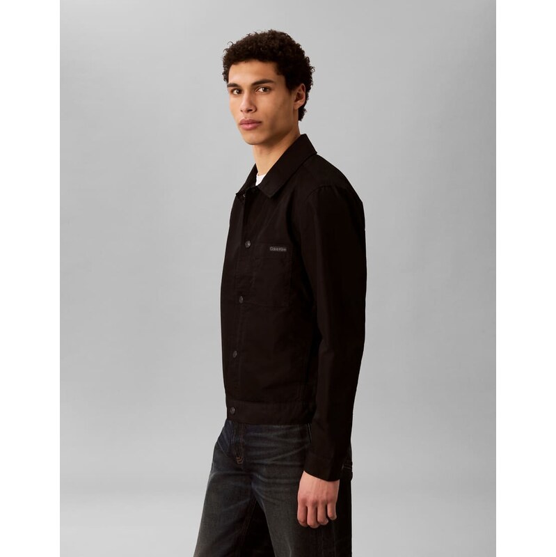 Calvin Klein Jeans ripstop trucker jacket in black 115547027