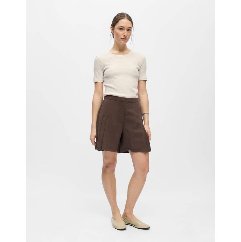 Object Shorts in seal brown 115547122