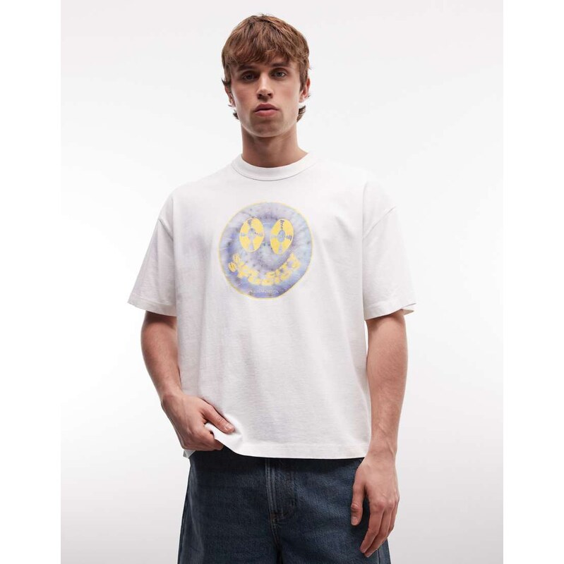 AllSaints Spun Out short sleeve graphic logo t-shirt with back
