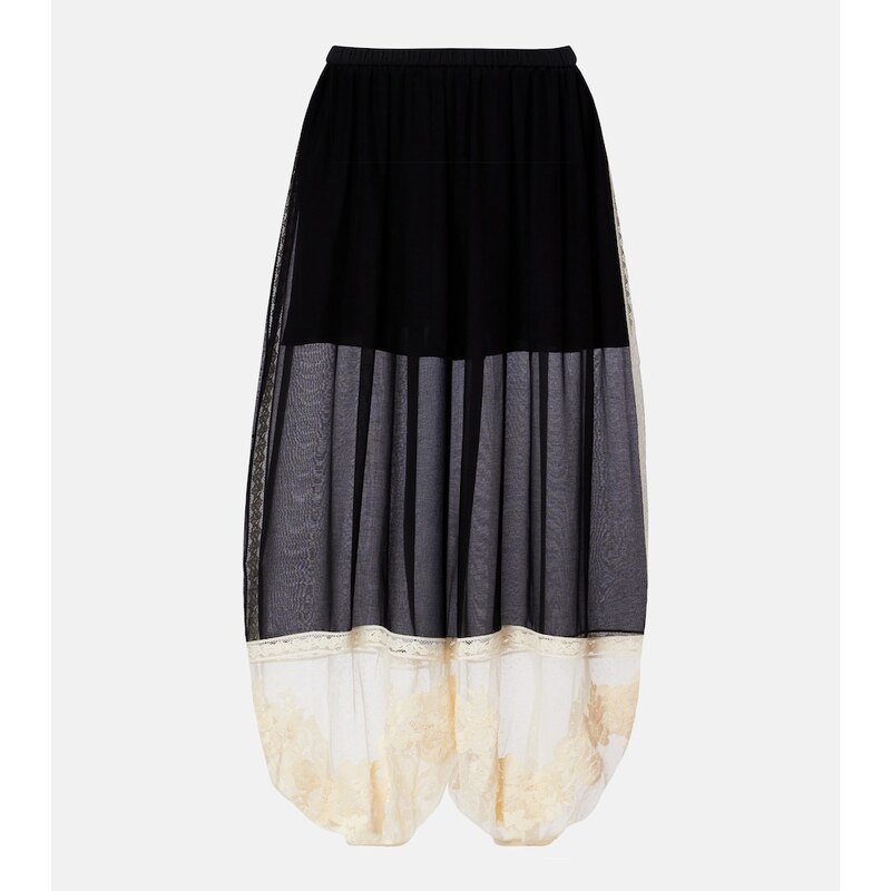 Zimmermann Roselight cotton and silk balloon pants