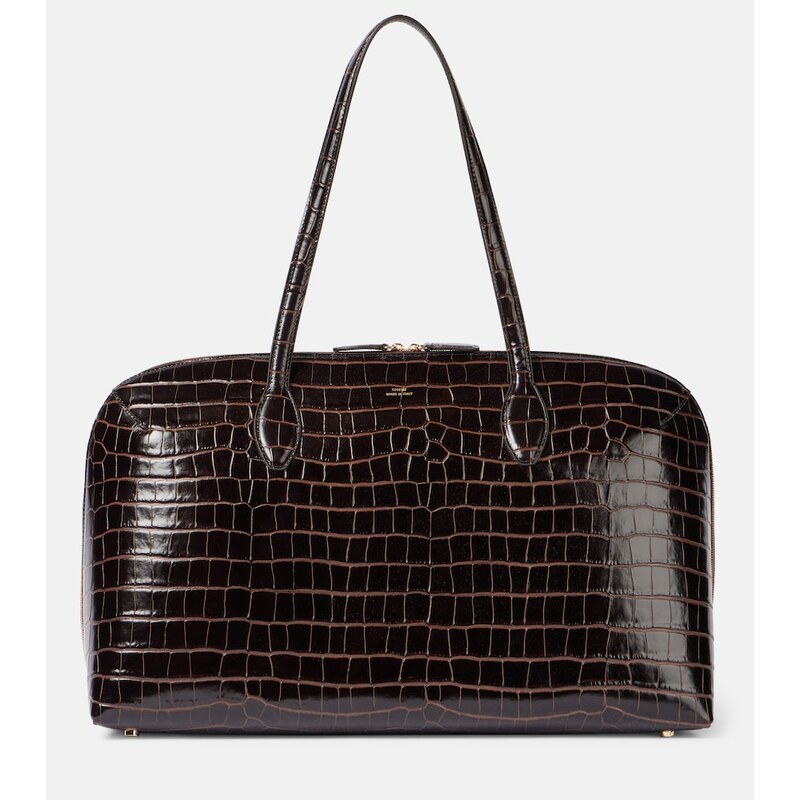 Toteme Croc-effect leather tote bag