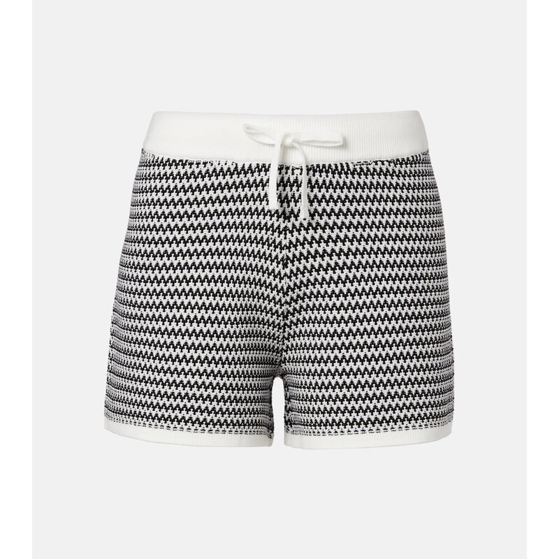 Varley Villiers chevron cotton shorts